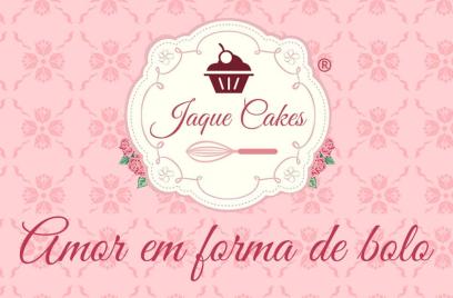 Criação de logo para Jaque Cakes Arte de Logo feita para a empresa Jaque Cakes - Amor em forma de bolo