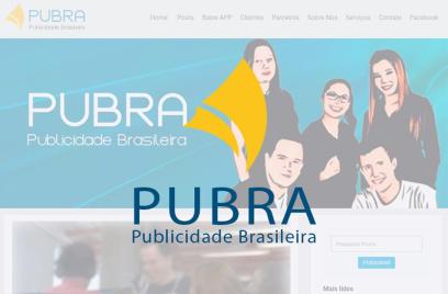 Criação de site para Pubra - Publicidade Brasileira Agência de Publicidade e Propaganda e Marketing Digital